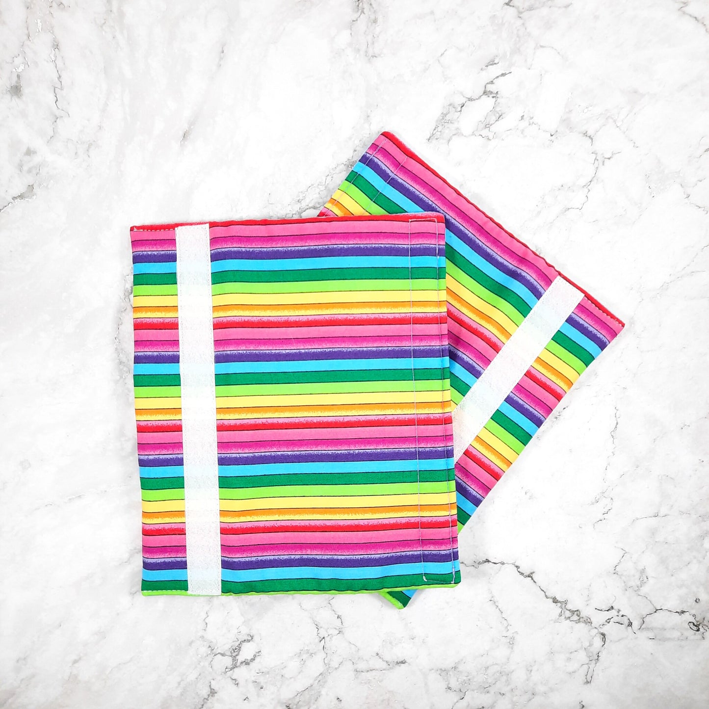 Rainbow Cotton Seat Belt Cover: Kids & Adults, Handmade