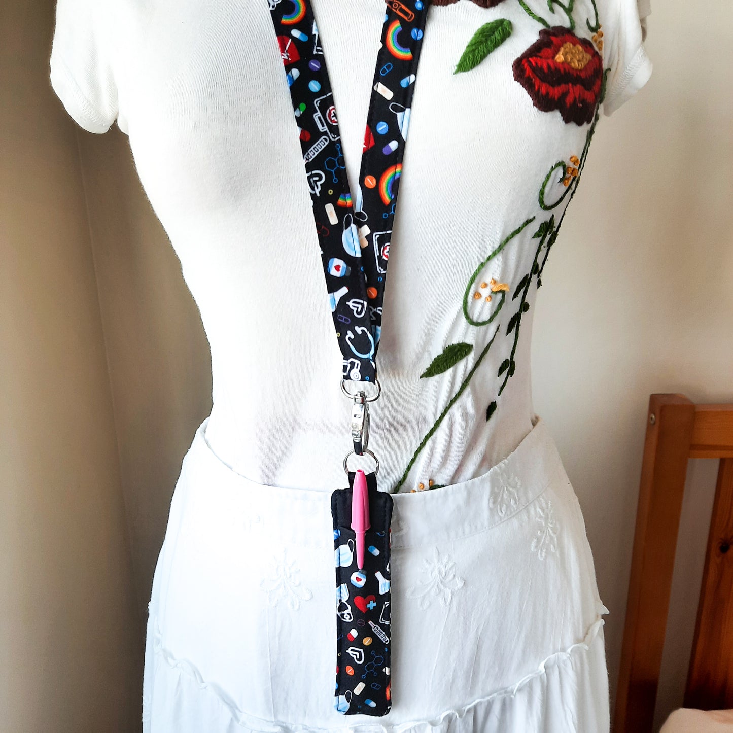 8 pattern! Japaneses lanyard with pen holder sets, School & office / Nurse / Teacher gifts