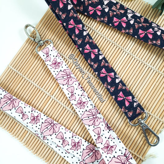 Bowknot Lanyard Coquette ID Badge Holder, Bestie Gift