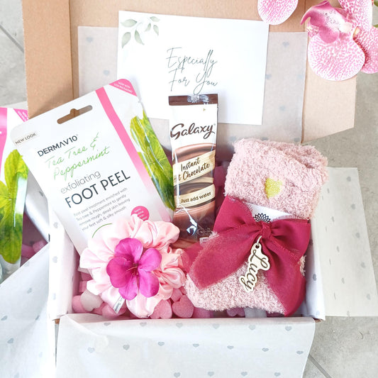 Personalized Fluffy Socks – Boho Name Charm, Cozy Gift