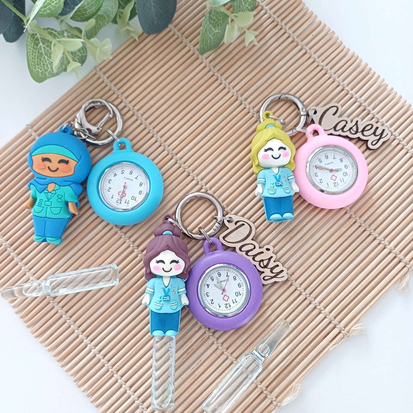 Personalised Ampoule Opener / Fob Watch – Custom Nurse, Midwife & Paramedic Gift – Healthcare Professional