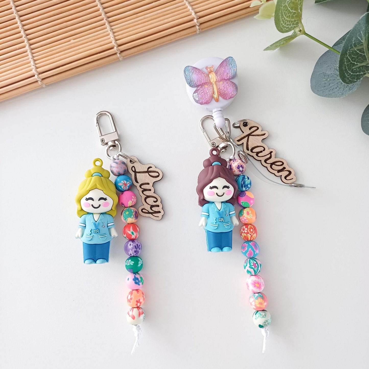 Personalized Midwife Ampoule Opener Keyring – Cervical Dilation Beads Visual Training Tool