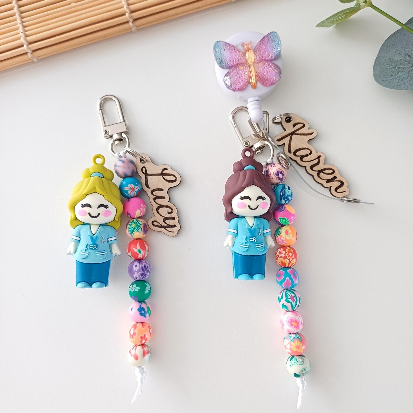 Personalized Midwife Ampoule Opener Keyring – Cervical Dilation Beads Visual Training Tool