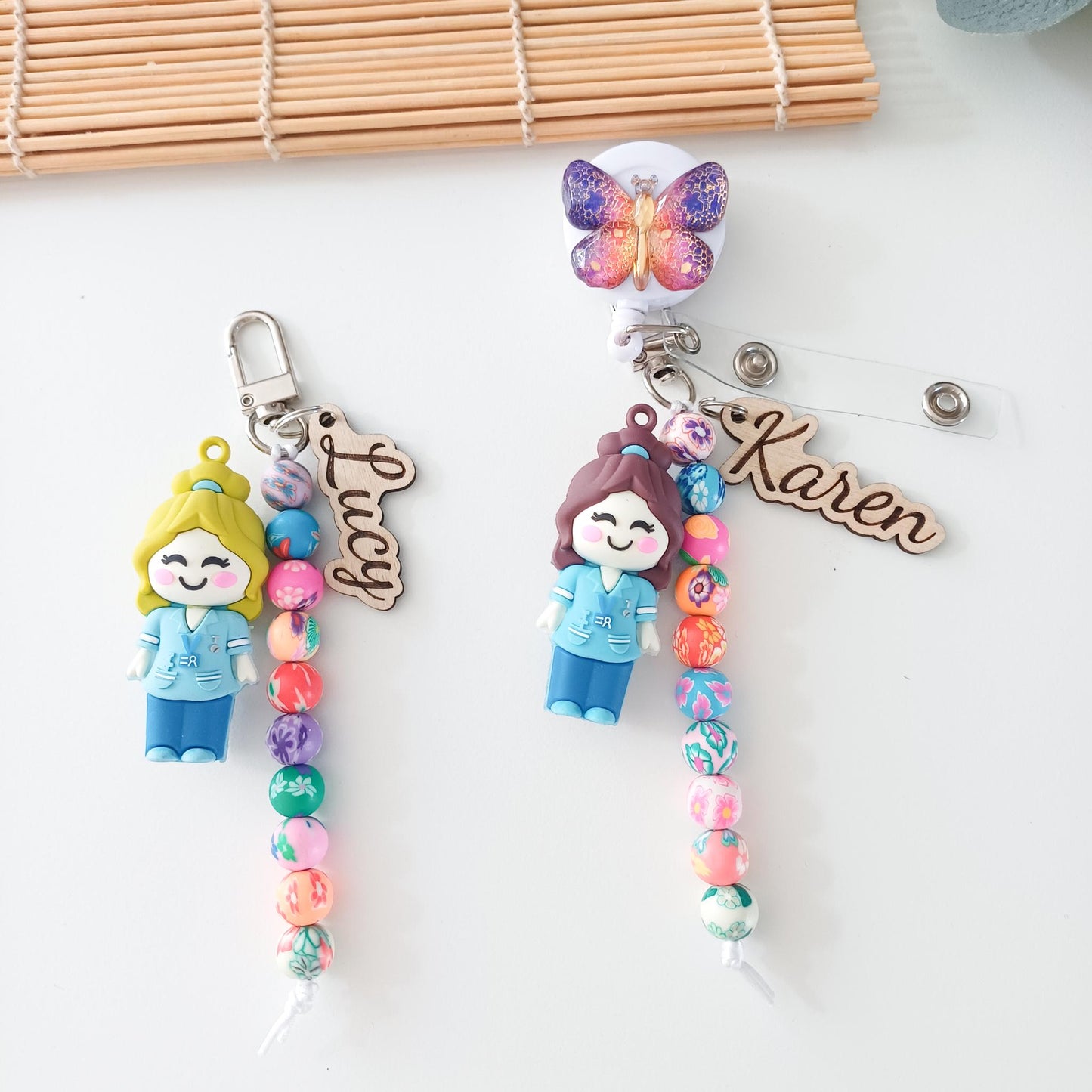 Personalized Midwife Ampoule Opener Keyring – Cervical Dilation Beads Visual Training Tool