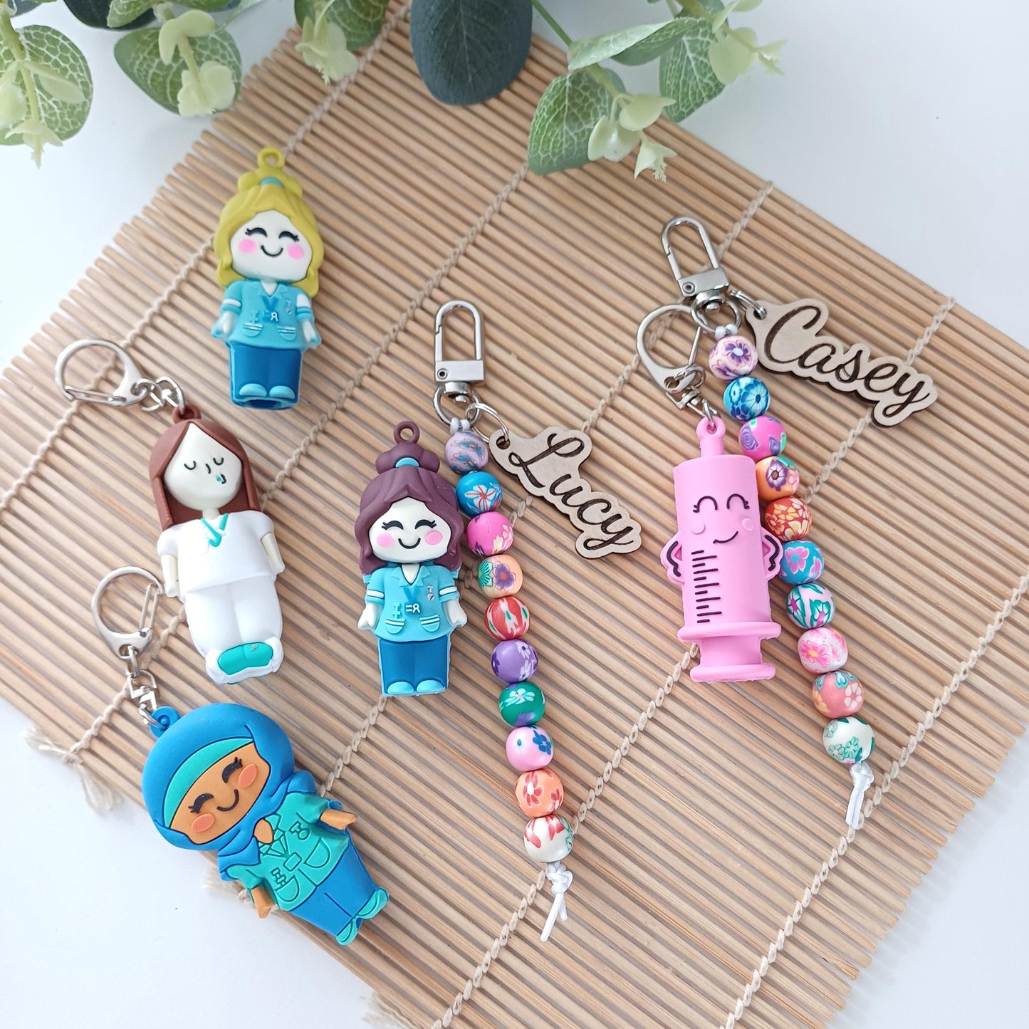 Personalized Midwife Ampoule Opener Keyring – Cervical Dilation Beads Visual Training Tool