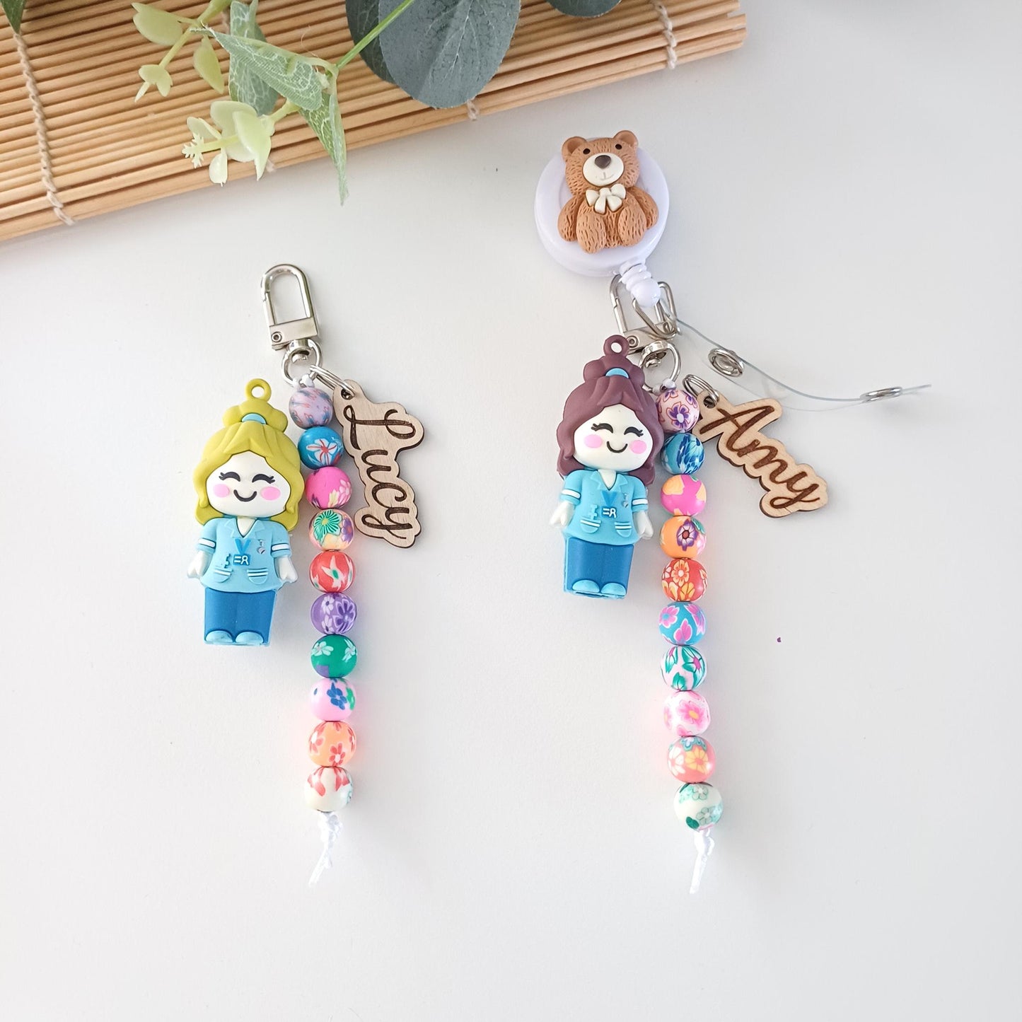Personalized Midwife Ampoule Opener Keyring – Cervical Dilation Beads Visual Training Tool