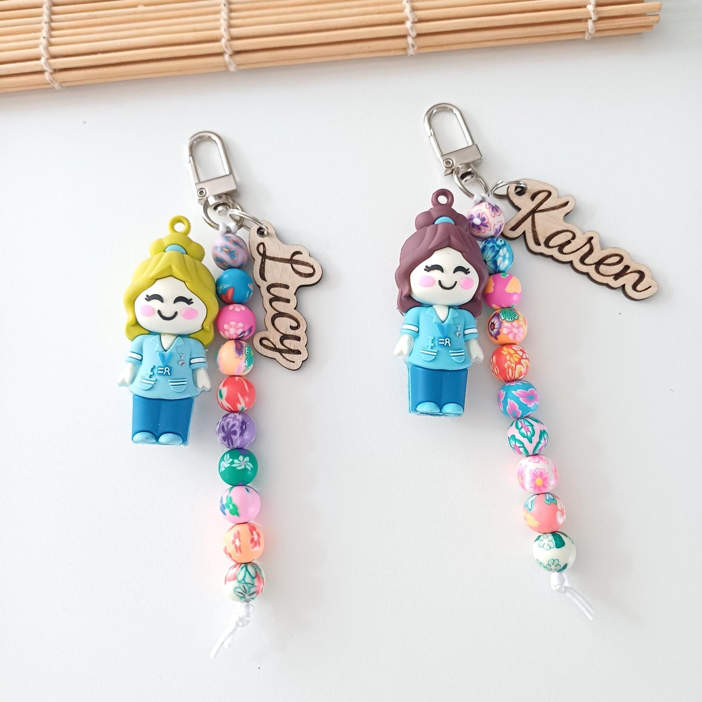 Personalized Midwife Ampoule Opener Keyring – Cervical Dilation Beads Visual Training Tool