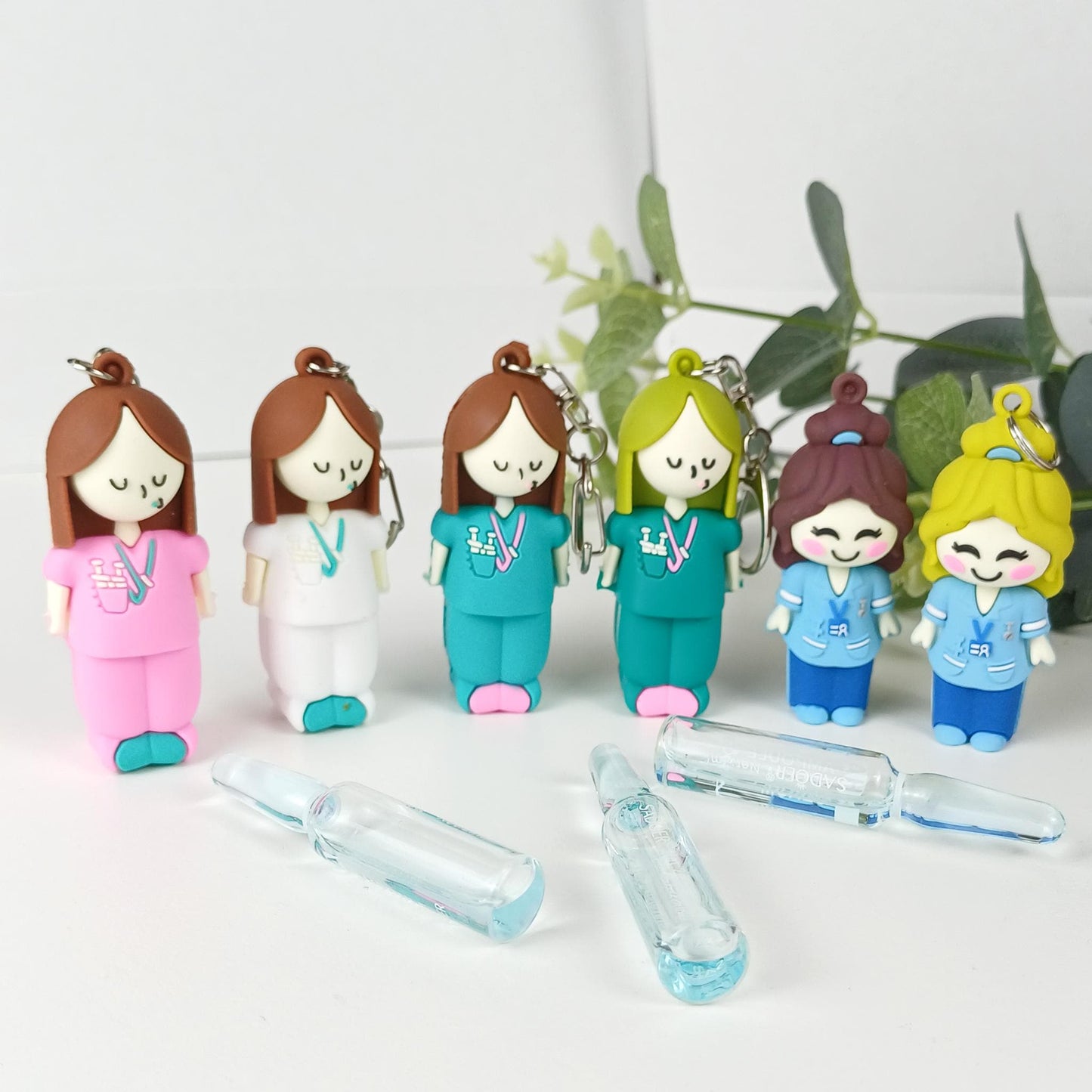 Personalized Midwife Ampoule Opener Keyring – Cervical Dilation Beads Visual Training Tool