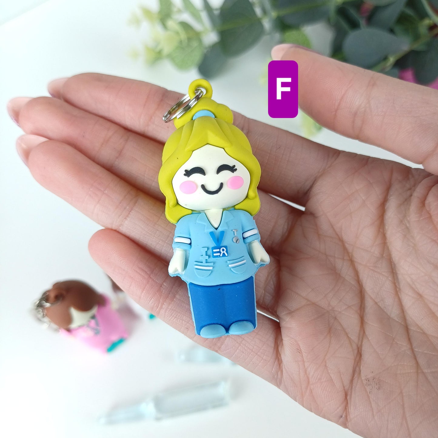 Personalized Midwife Ampoule Opener Keyring – Cervical Dilation Beads Visual Training Tool