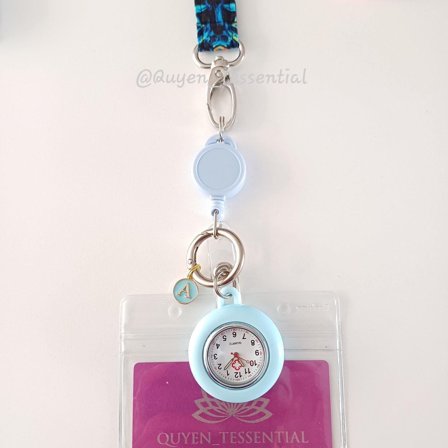 Retractable Nurse Fob Watch: Boho Lanyard Badge Accessory