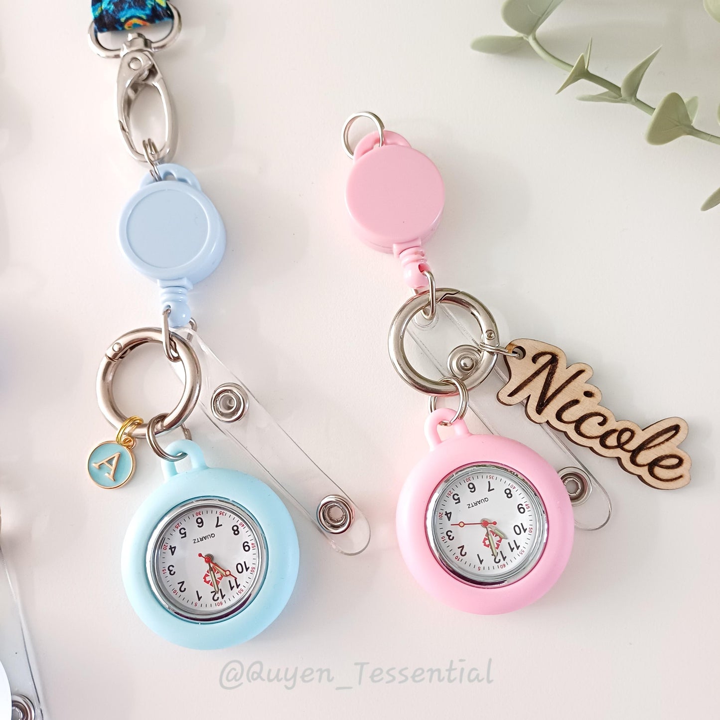 Retractable Nurse Fob Watch: Boho Lanyard Badge Accessory