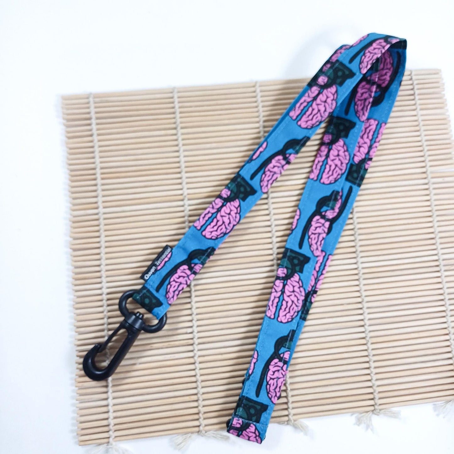 Brain Pattern Cotton Lanyard – Medical, Neuroscience, Healthcare ID Holder