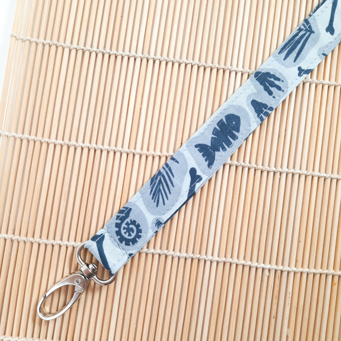 Dinosaur Fossil Lanyard, Jurassic Cotton ID Badge Holder, Fossil Lanyard – Durable Badge & Key Holder for Office, School, or Events