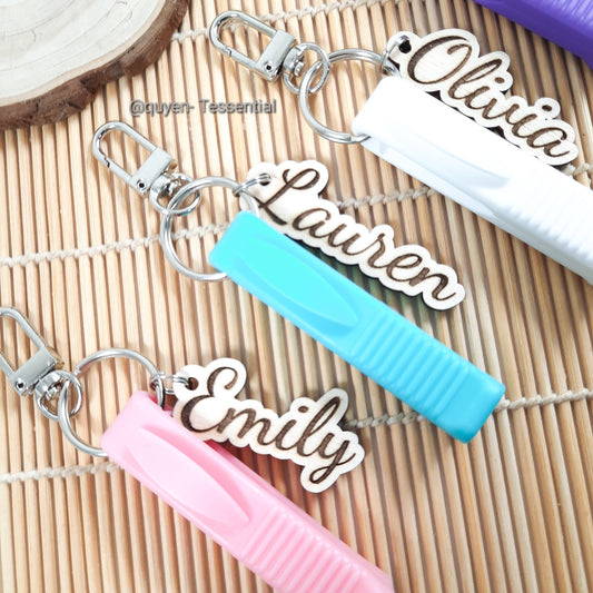 Boho Names Ampoule opener keyring - Personalised Vial opener - Lanyard/ badge reel accessories - Student Midwife / Nurse / Doctor gift