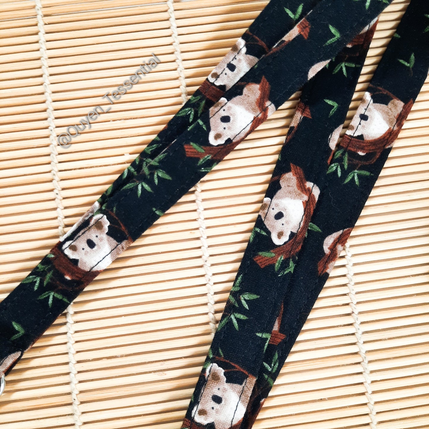 Koala Bear Lanyard, Australian Animal Fabric ID Card Holder, Durable Badge & Key Holder for Office, School, or Events